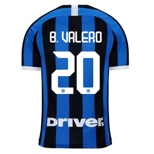 Camiseta Inter Milan NO.20 B.Valero 1ª Kit 2019 2020 Azul